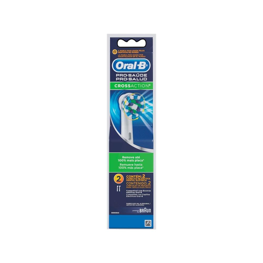 Refil Escova Elétrica Oral-B Pro-Saúde Cross Action c/ 2 Unidades em ...