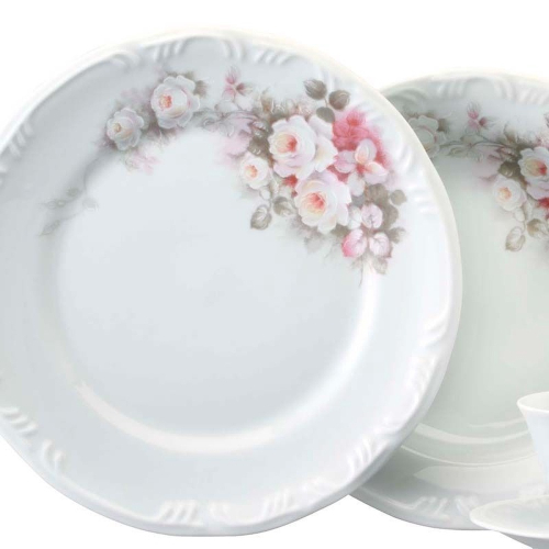 Aparelho de Jantar Porcelana Schmidt 41 peças - Dec. Eterna E351