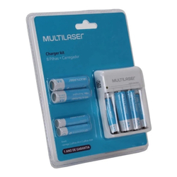 Kit 8 Pilhas Recarregáveis aa e aaa + Carregador de Pilhas Multilaser é boa?