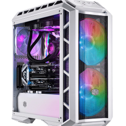 Gabinete Gamer Cooler Master MasterCase H500P Mesh argb, Mid Tower, 3x Fans, Vidro Temperado, White, MCM-H500P-WGNN-S01 Menor preço em Gabinete Gamer Cooler Master MasterCase H500P Mesh argb, Mid Tower, 3x Fans, Vidro Temperado, White, MCM-H500P-WGNN-S01