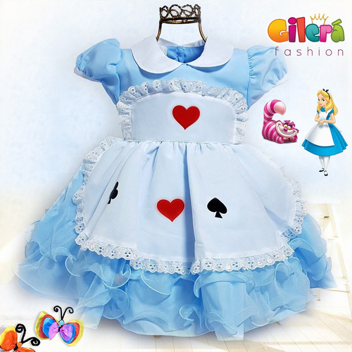 Roupa de alice no pais das maravilhas para hot sale bebe