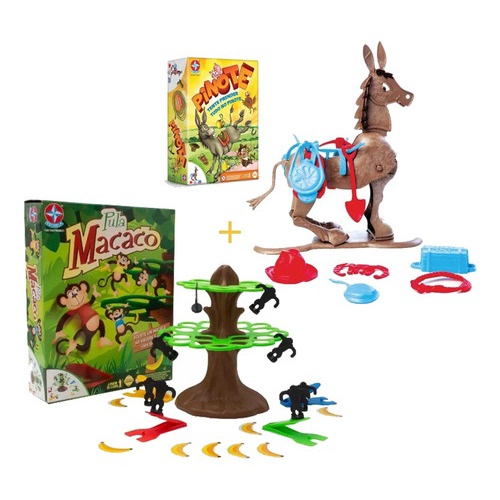 Brinquedo Jogo Ação Pula Macaco + Pinote Original Estrela em Promoção na  Americanas