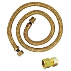Menor preço em Kit Mangueira 2 Metros + Adaptador Cooktop Gas Encanado