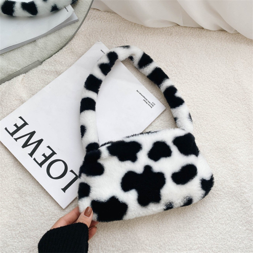cow fluffy bolsa