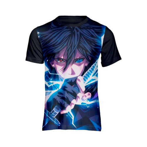 camisa sasuke uchiha azul