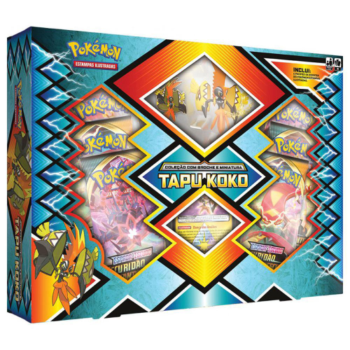 Original Carta Pokemon Lendaria ultra rara Tapu Koko V em Promoção