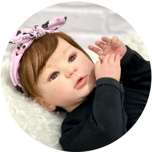 Boneca Bebe Reborn Morena Realista Vinil Siliconado 24 Itens no Shoptime