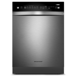 Lava Louças Brastemp 14 Serviços 6 Programas de Lavagem Inox BLF14AR Menor preço em Lava Louças Brastemp 14 Serviços 6 Programas de Lavagem Inox BLF14AR