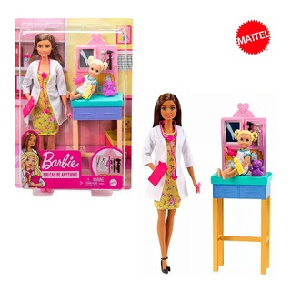 Boneca Barbie Quero Ser Pediatra Infantil Da Mattel Dhb63 em Promoção na  Americanas