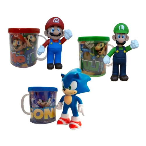 Boneco Sonic Azul Clássico Figure + Caneca Personalizada na Americanas  Empresas