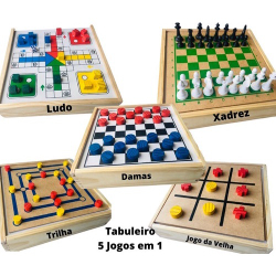 Jogo Educativo Xadrez E Damas Colegial 56 Peças. Idade 3 +