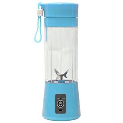 Mini Liquidificador Portátil Shake Juice Cup + Cabo USB - Azul Menor preço em Mini Liquidificador Portátil Shake Juice Cup + Cabo USB - Azul