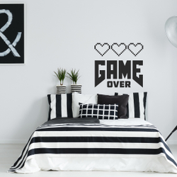 Adesivo Parede Quarto Infantil Frase Video Game 55x60cm Menor preço em Adesivo Parede Quarto Infantil Frase Video Game 55x60cm