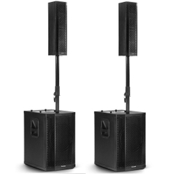 Kit Sistema De Som Torre Amplificado Ativo + Passivo 1000wrms Grt12 - Bt, usb, Profissional - Frahm Menor preço em Kit Sistema De Som Torre Amplificado Ativo + Passivo 1000wrms Grt12 - Bt, usb, Profissional - Frahm