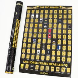 Mapa de Raspar Top 100 Filmes Unlocked Poster de Raspar Raspadinha Cinema Sem Moldura Menor preço em Mapa de Raspar Top 100 Filmes Unlocked Poster de Raspar Raspadinha Cinema Sem Moldura