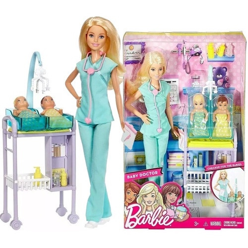 Boneca Barbie Quero Ser Pediatra Infantil Da Mattel Dhb63 em Promoção na  Americanas