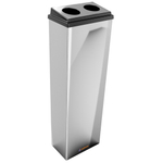 Lixeira Para Copos Descartáveis Inox Duplos Cafe 50ml