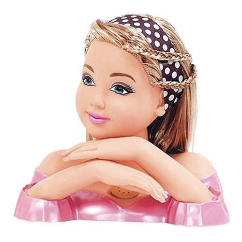 Boneca De Pentear E Maquiar Tipo Barbie Busto Com Maquiagem