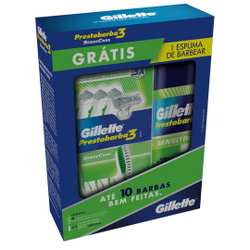 Kit Aparelho de Barbear Gillette Prestobarba3 Sensecare c/4 Unidades - Grátis Mini Espuma é boa?