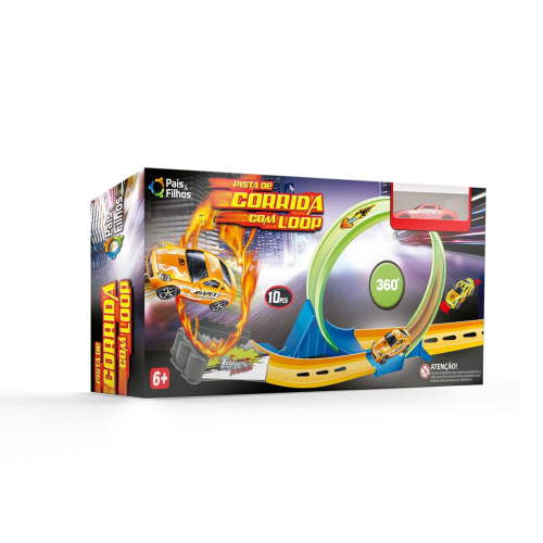 Pista de Corrida Brinquedo Infantil com Disparador Fire Bow