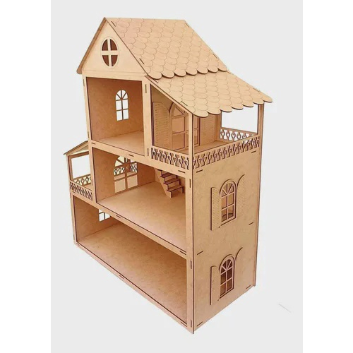 Casa Barbie Casinha De Bonecas Mdf Cru 80 Cm - Collore - Casinha