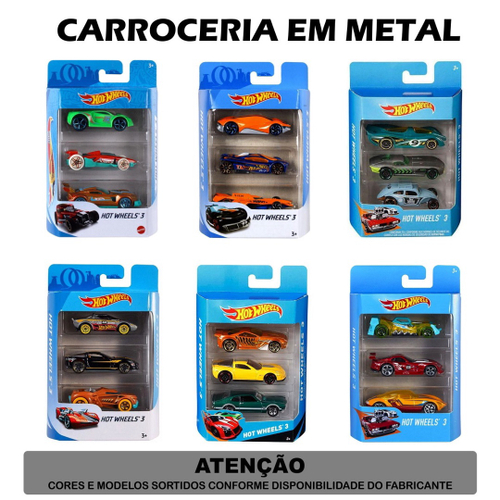 Carrinho Hot Wheels Veículo Básico Kit 10 Unidades Brinquedo Miniatura  Presente Menino Hotwheels em Promoção na Americanas