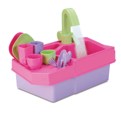 Cozinha Infantil Rosa Com Pia E Torneirinha Saí Água Verdade é boa?