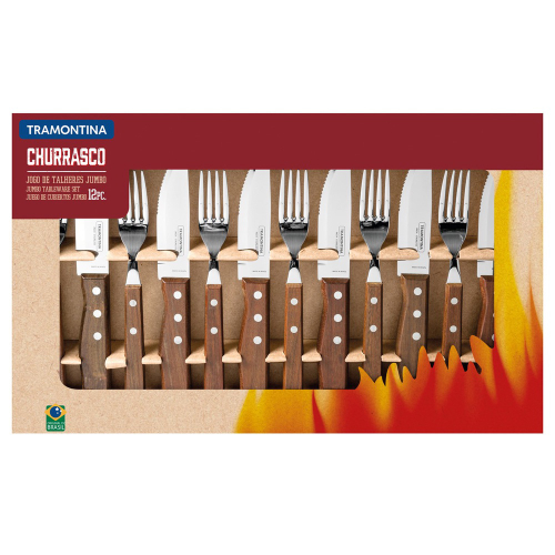 Kit Churrasco 12 Peças Jumbo Garfo Faca 22399063 Tramontina na Americanas  Empresas