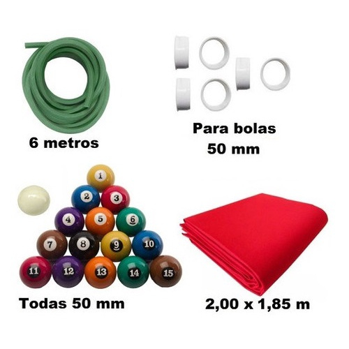 Bola Numerada C/ Faixa 38mm Bilhar Snooker/ Sinuca/ Pebolim