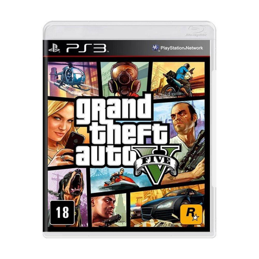 Grand Theft Auto Gta 5 Ps3 Mídia Cd Lacrado + Mapa Do Jogo em