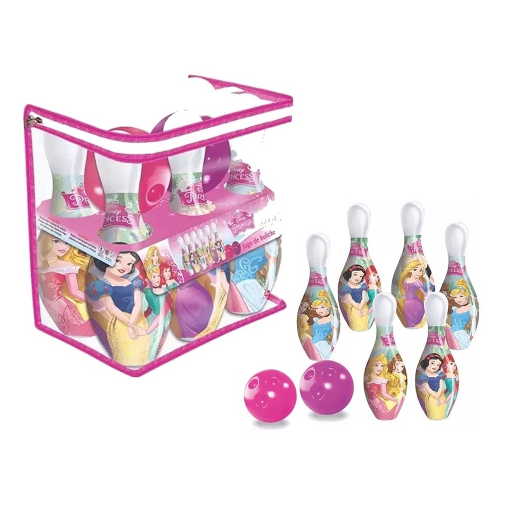 Brinquedo Jogo Super Boliche Infantil Princesas Criança Bebe