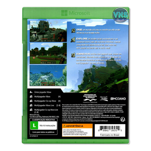 Jogo Minecraft Xbox 360 Midia Fisica Totalmente Em Portugues