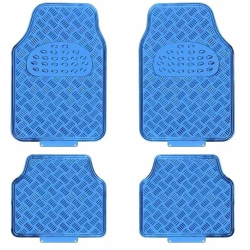 Jogo Tapete Automotivo Tipo Alumínio Azul Tuning Carro 4 Peças Uso  Universal nas americanas