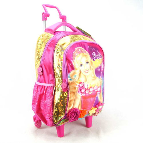 MOCHILA ESCOLAR BARBIE PORTAL SECRETO GRANDE 3 BOLSOS SESTINI