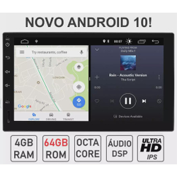 Central Multimidia Eonon Ga2171SR Novo Puro Android 10 4GB Ram 64GB HD Octa Core Áudio Digital dsp Ultra HD ips Full Touch Black Piano Universal 2 Din Menor preço em Central Multimidia Eonon Ga2171SR Novo Puro Android 10 4GB Ram 64GB HD Octa Core Áudio Digital dsp Ultra HD ips Full Touch Black Piano Universal 2 Din