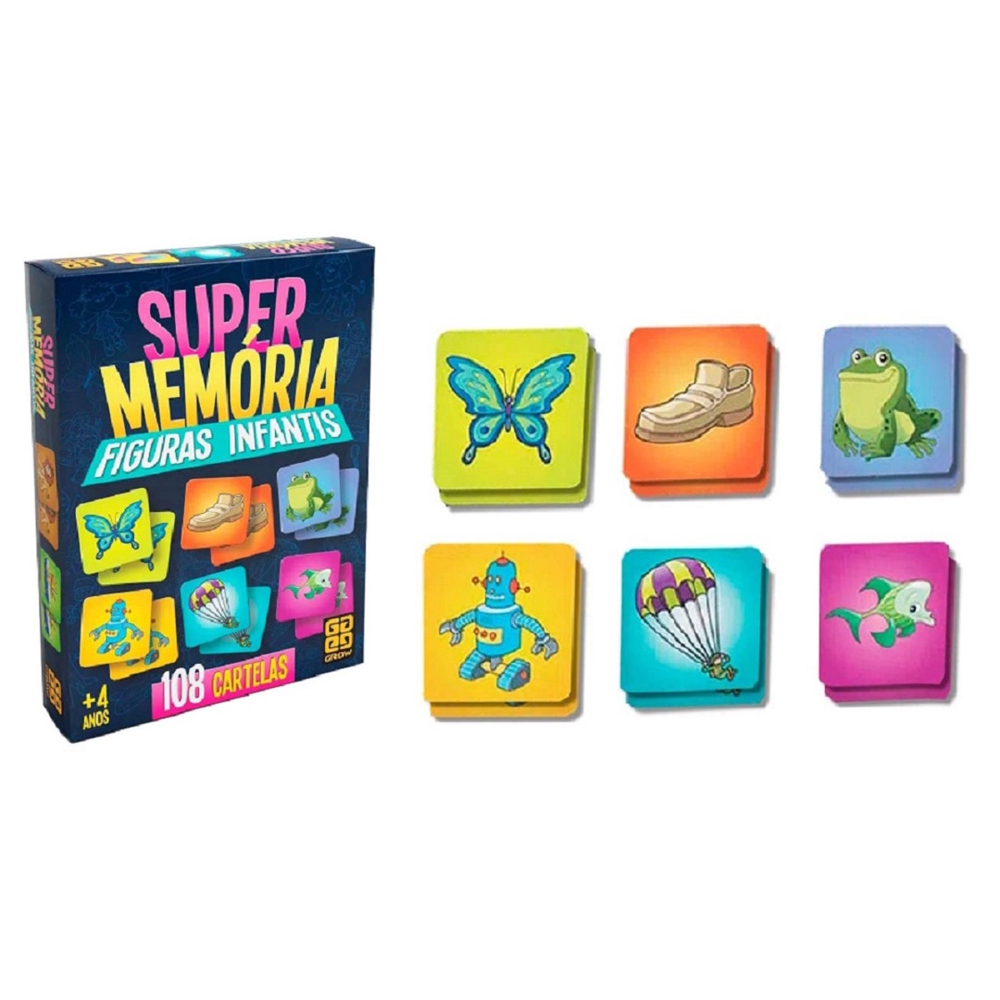 Jogo Super Memória 108 Figuras - Grow dinossauro em Promoção na