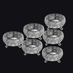 Jogo 6 Bowls, tigela De Cristal Starry Wolff - R26301 Menor preço em Jogo 6 Bowls, tigela De Cristal Starry Wolff - R26301