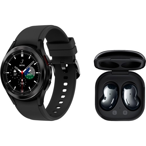 Galaxy Watch4 Classic Bt 42mm - Preto + Galaxy Buds Live - Preto