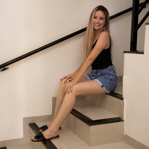 Sandalia avarca flatform feminina corda anabela shop amarrar moda