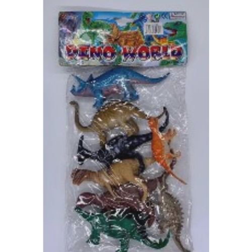 Conjunto Animais Dinossauros Emborrachados com 6 Peças Brinquedo Educativo  Brinquedos Bambalalão Brinquedos Educativos