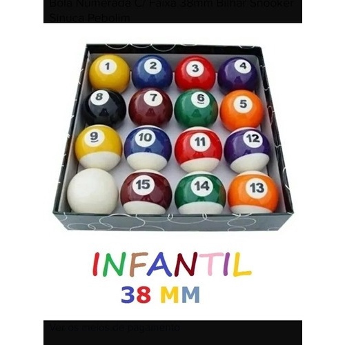 Jogo bola sinuca infantil