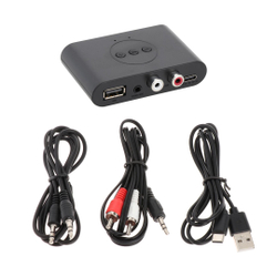 Receptor portátil sem fio Bluetooth 5.0 nfc 2 rca adaptador de áudio U disco tempo de reprodução longo é boa?