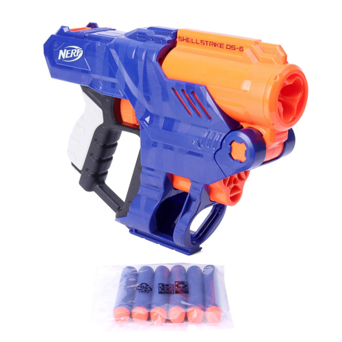 Arma De Brinquedo Lançador Nerf Automática Pilhas Com 20 Dardos