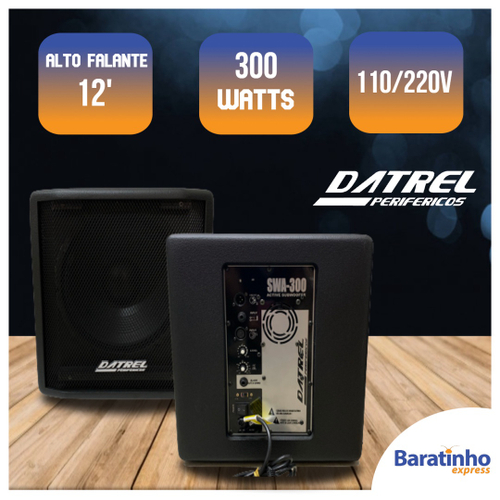 Caixa Subwoofer Grave Ativo Profissional af 12 300 Watts em Promoção na