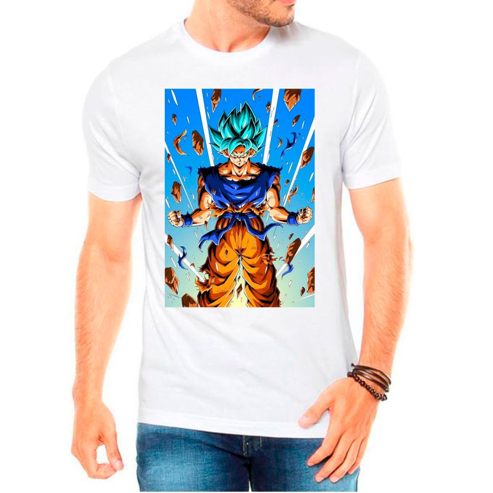 Camiseta Dragon Ball Z Super Saiyan God Desenho Série Animes