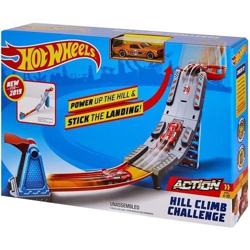 Kit Hot Wheels Com Pista Competiçao De Batidas + Carrinhos Mattel