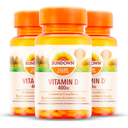 Kit - 3 Vitamina D3 Sundown 100 Comprimidos é boa?