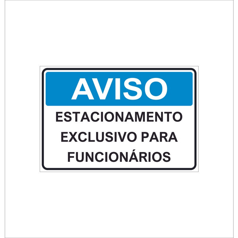 Placa Estacionamento Exclusivo Para Funcion Rios Em Promo O Na Americanas