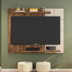 Painel Para TV Cross de Até 58 Polegadas - Jatobá Off White - Caemmun é boa?