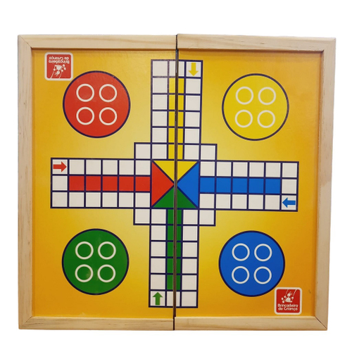 Jogo Ludo Clássico Madeira mdf 7579 - Brincadeira De Criança em Promoção na  Americanas